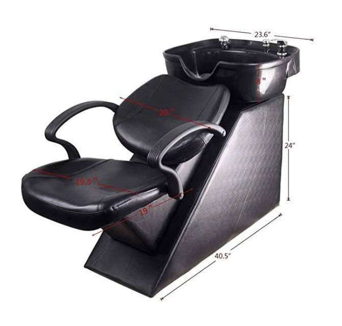 Ainfox Salon Backwash Barber Chair Shampoo Chair Beauty Spa Equipment